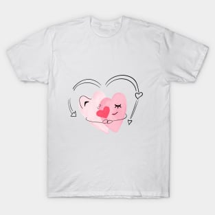 couple hearts T-Shirt